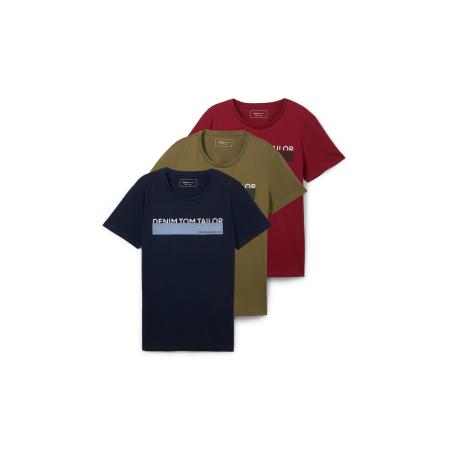 Tom Tailor TOM TAILOR DENIM Shirt navy / kaki / rood / wit