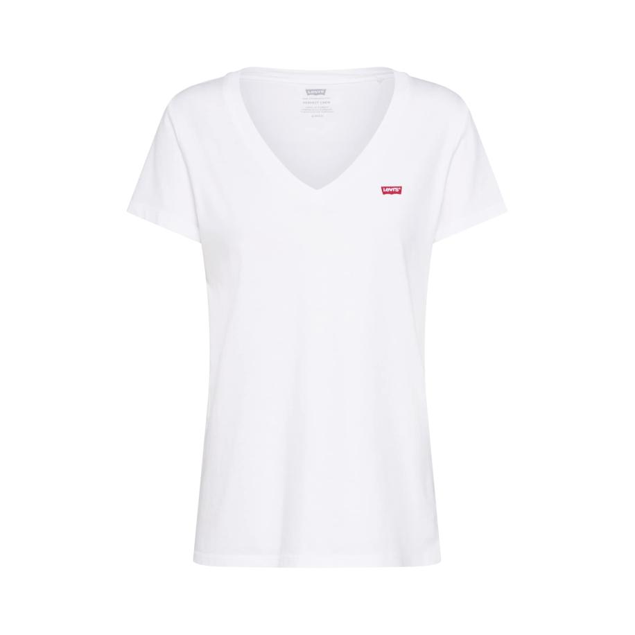 Levi's LEVIS ® Shirt Perfect V-Neck Tee rood / wit -