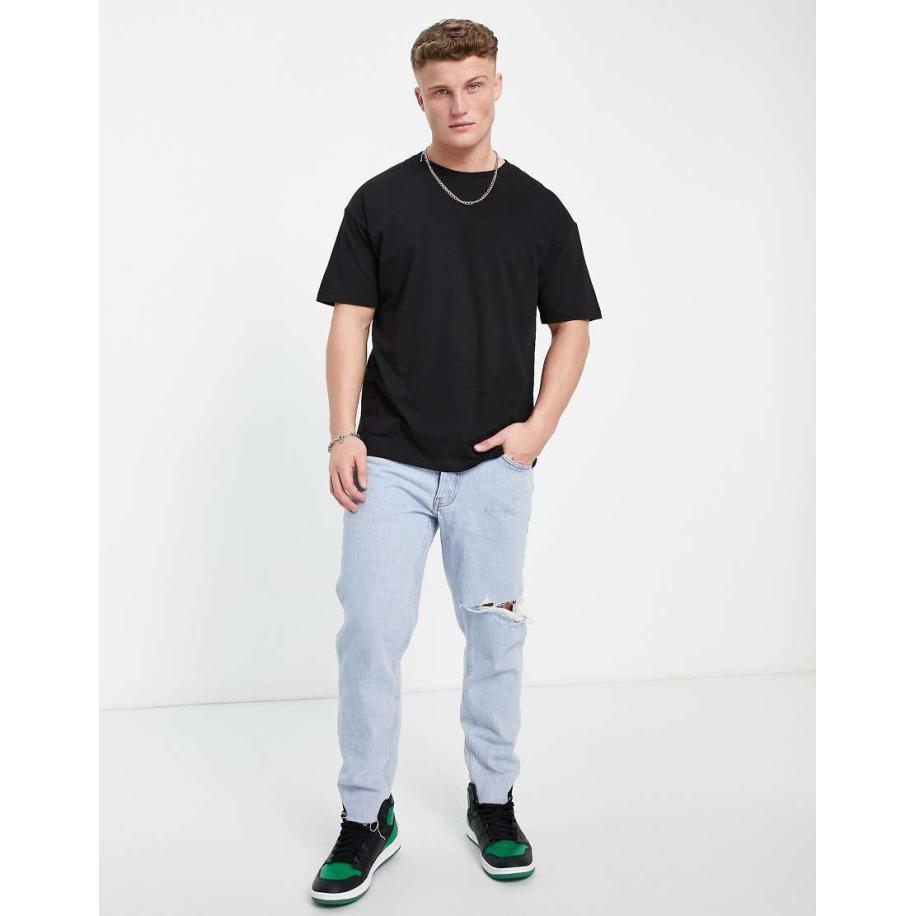 New Look - Oversized T-shirt in zwart Zwart