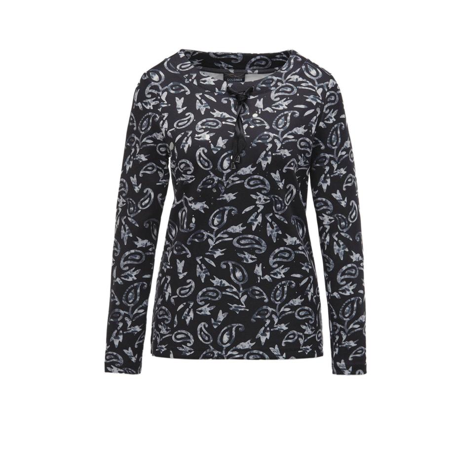 Goldner Goldner Shirt grijs / zwart -