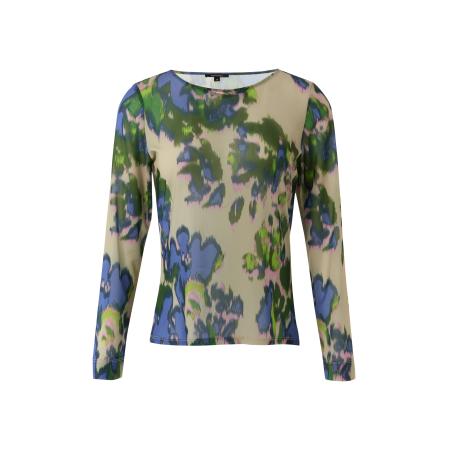 Comma COMMA Shirt beige / blauw / groen / pink