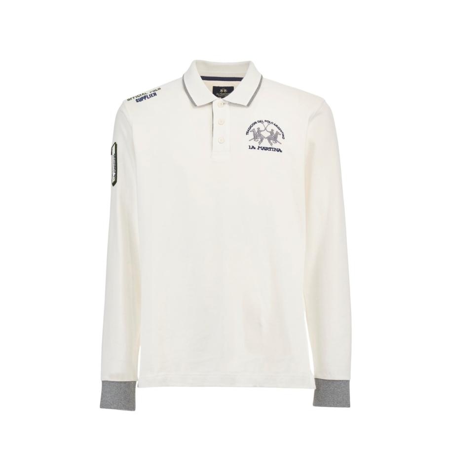 La Martina La Martina Shirt grijs / wit -