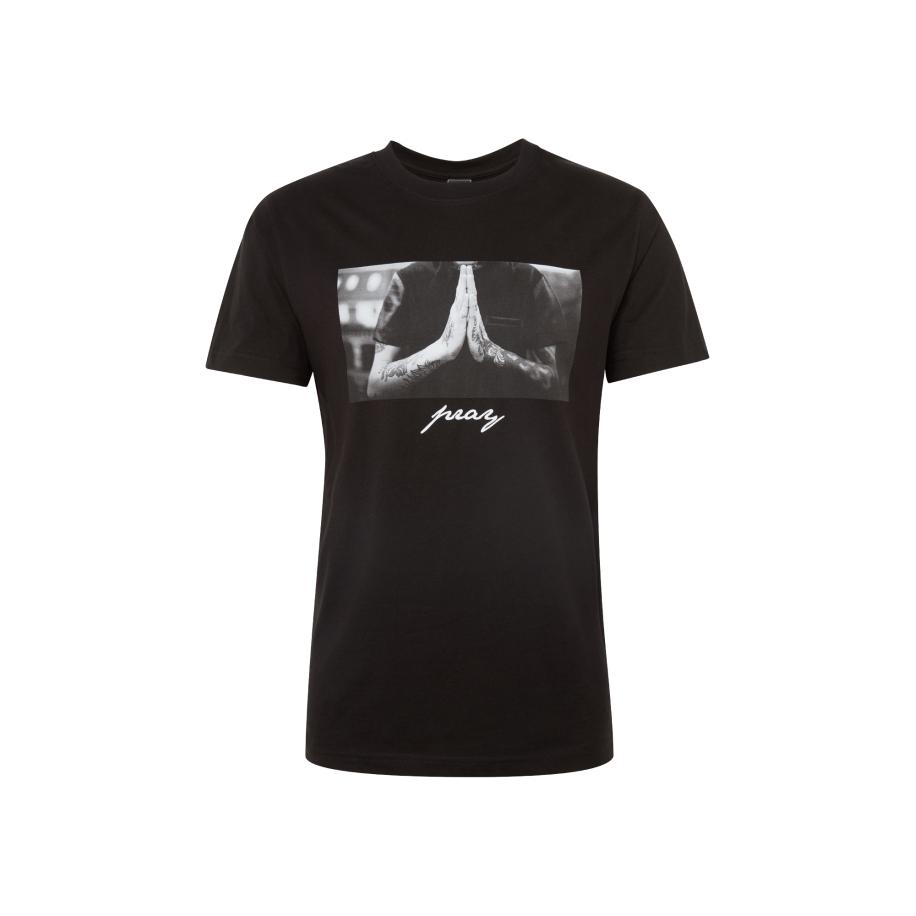 Mister Tee Shirt Pray grijs / zwart Zwart