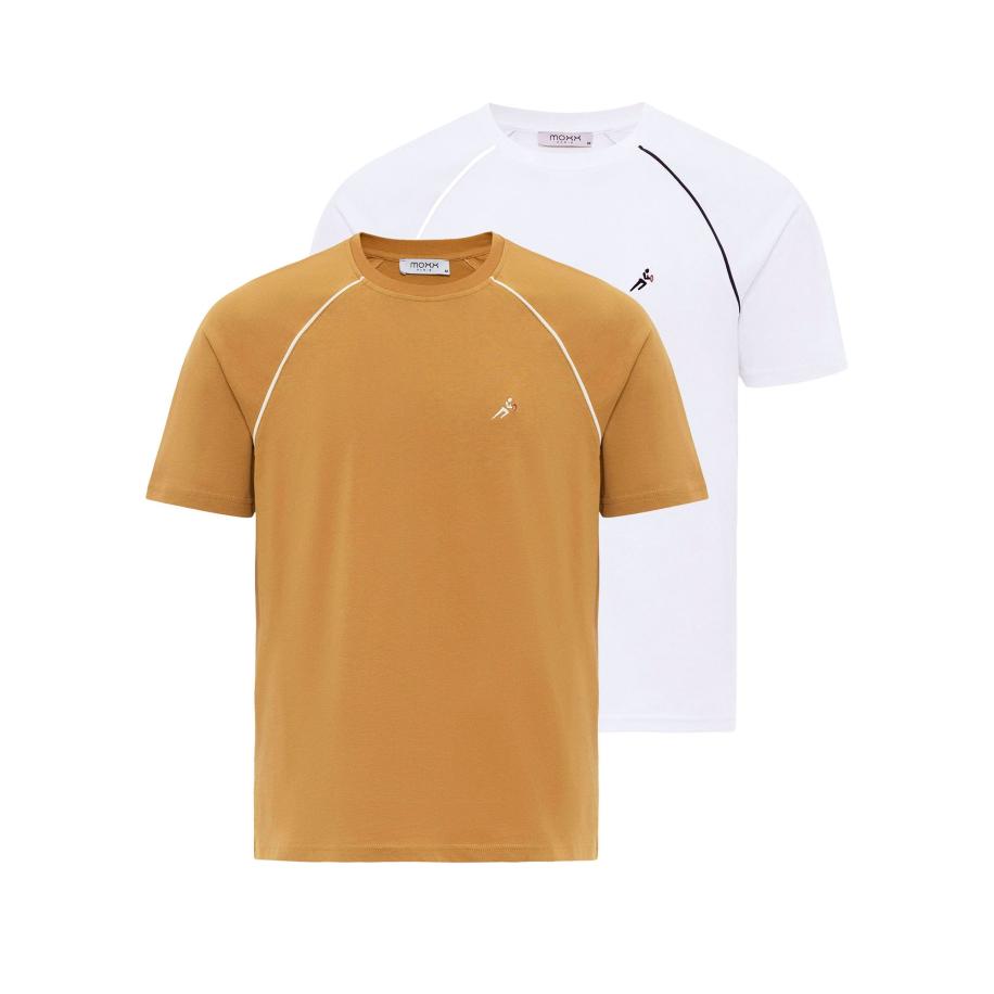 Moxx Paris Moxx Paris Shirt camel / zwart / wit -