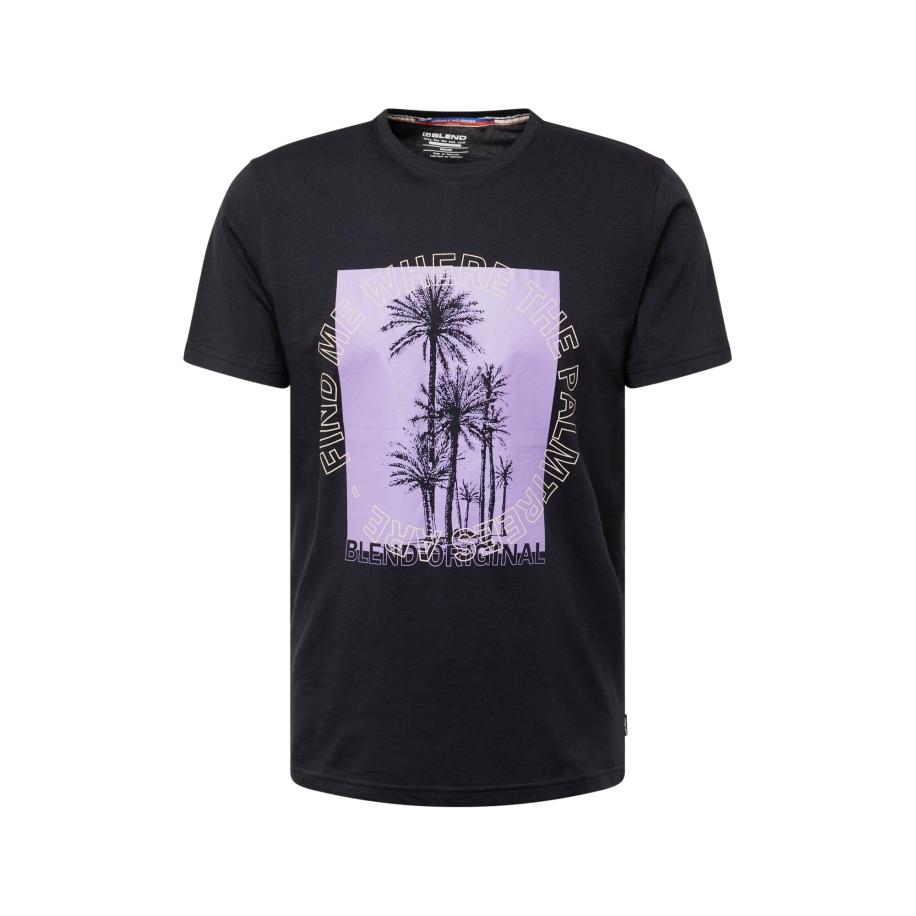 Blend BLEND Shirt beige / lila / zwart -