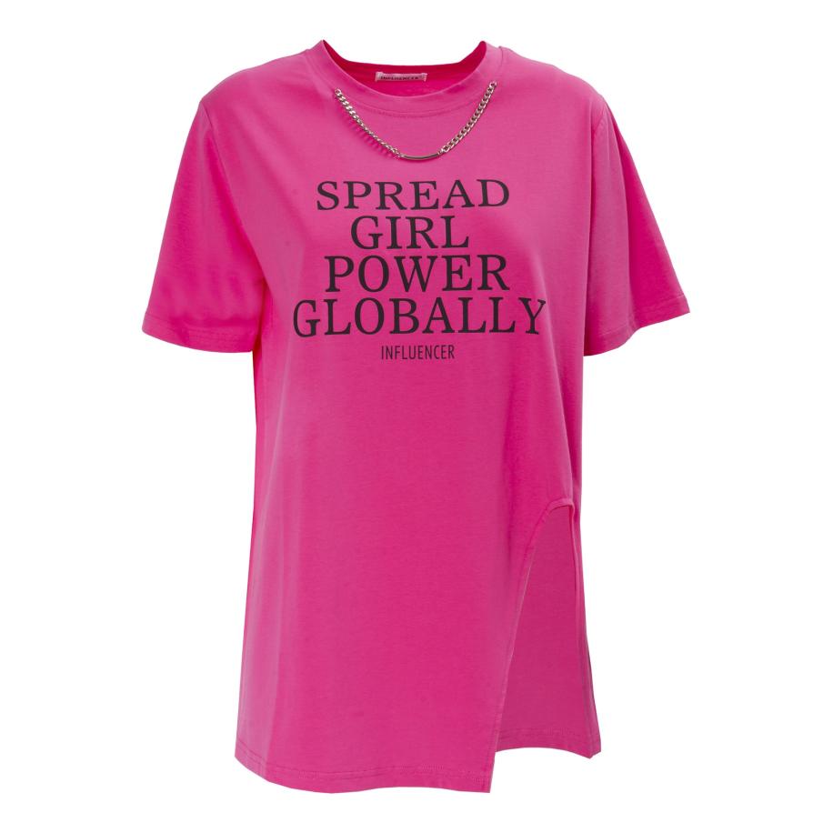 Influencer Influencer Shirt pink / zwart -