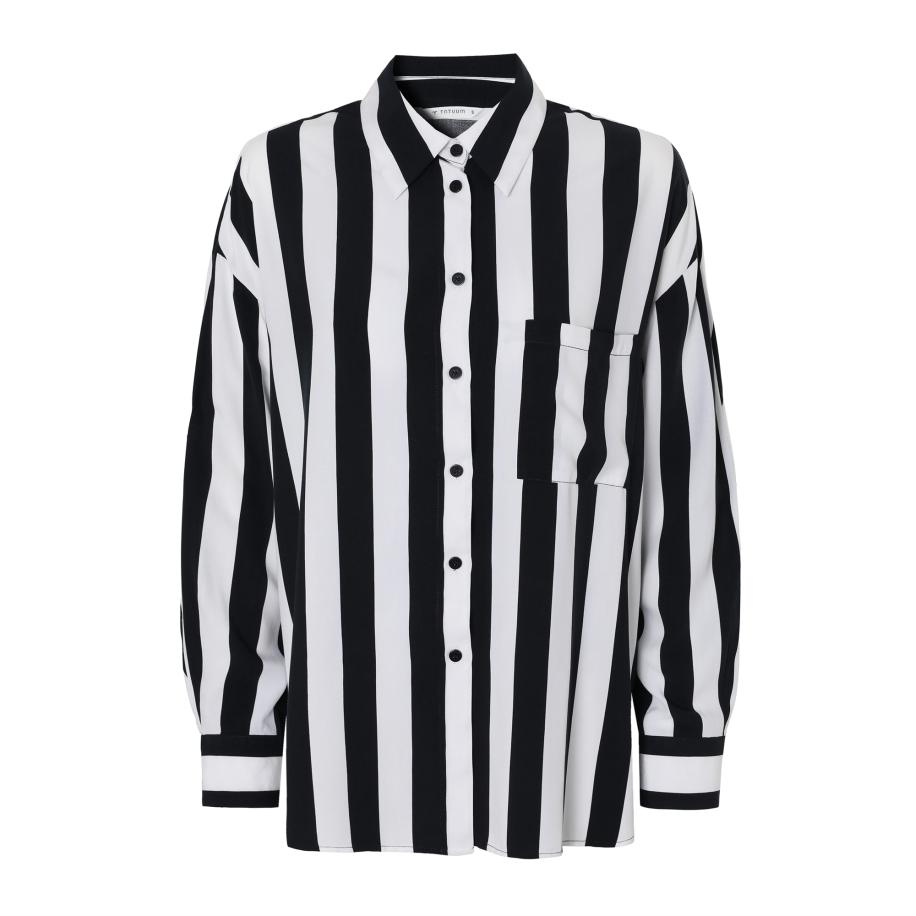 TATUUM TATUUM Shirt zwart / wit -