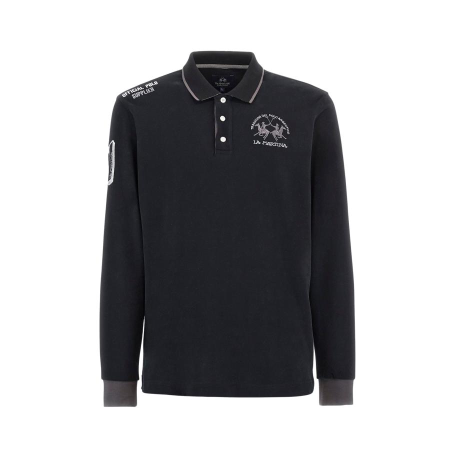 La Martina La Martina Shirt grijs / zwart -