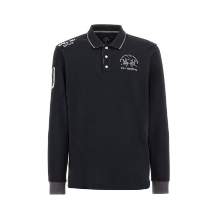 La Martina La Martina Shirt grijs / zwart