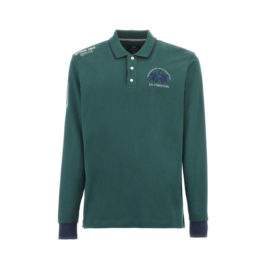 La Martina La Martina Shirt blauw / groen / wit -