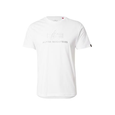 Alpha Industries ALPHA INDUSTRIES Shirt zilver / wit