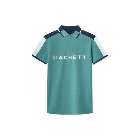 Hackett London Hackett London Shirt marine / mintgroen / offwhite
