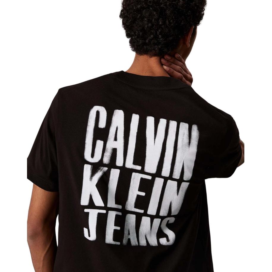 Calvin Klein Painted T-Shirt Zwart