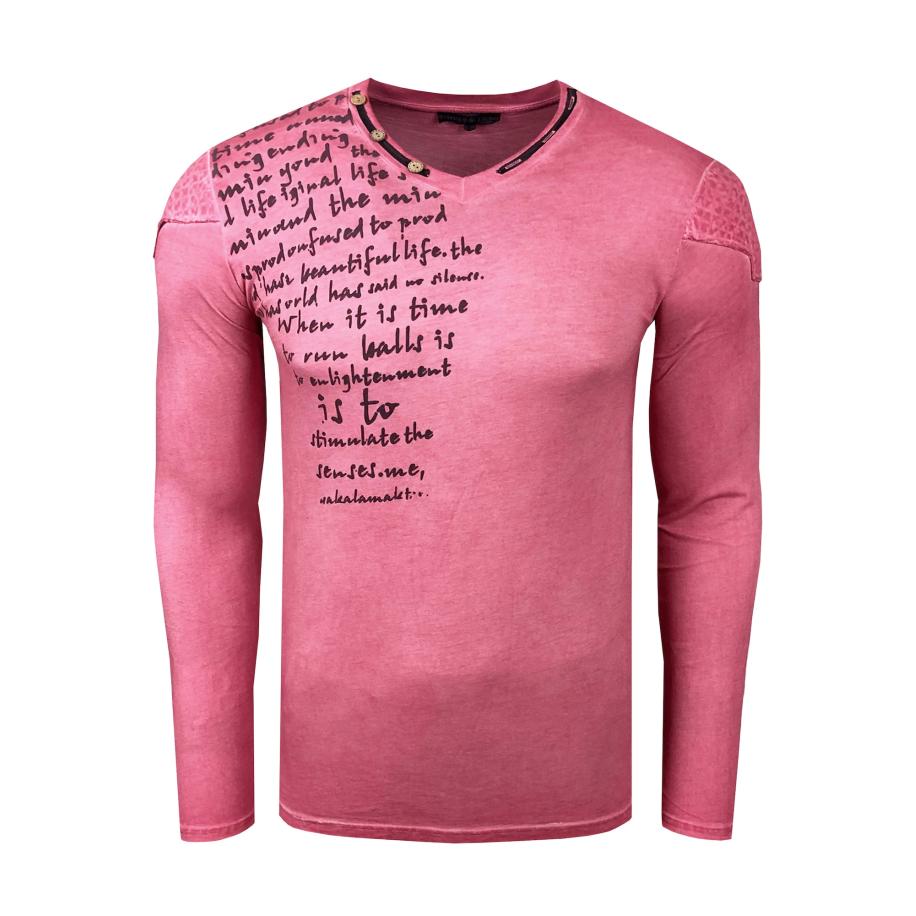 Rusty Neal Rusty Neal Shirt rosé / zwart -