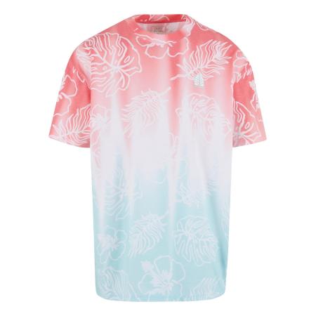 Just Rhyse Just Rhyse Shirt Wave Bounce mintgroen / rood / wit