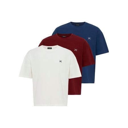 Cool Hill Cool Hill Shirt donkerblauw / bordeaux / wit / offwhite