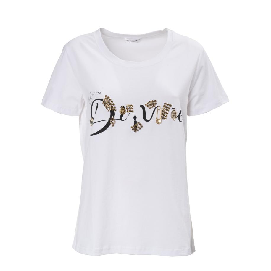Influencer Influencer Shirt Dream goud / zwart / wit -