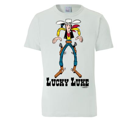 LOGOSHIRT Shirt Lucky Luke Colt lichtblauw