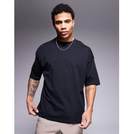 4505 - Icon - Oversized T-shirt van sneldrogend katoen in zwart