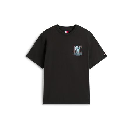 Tommy Jeans Tommy Jeans Shirt NOVELTY aqua / rood / zwart / wit