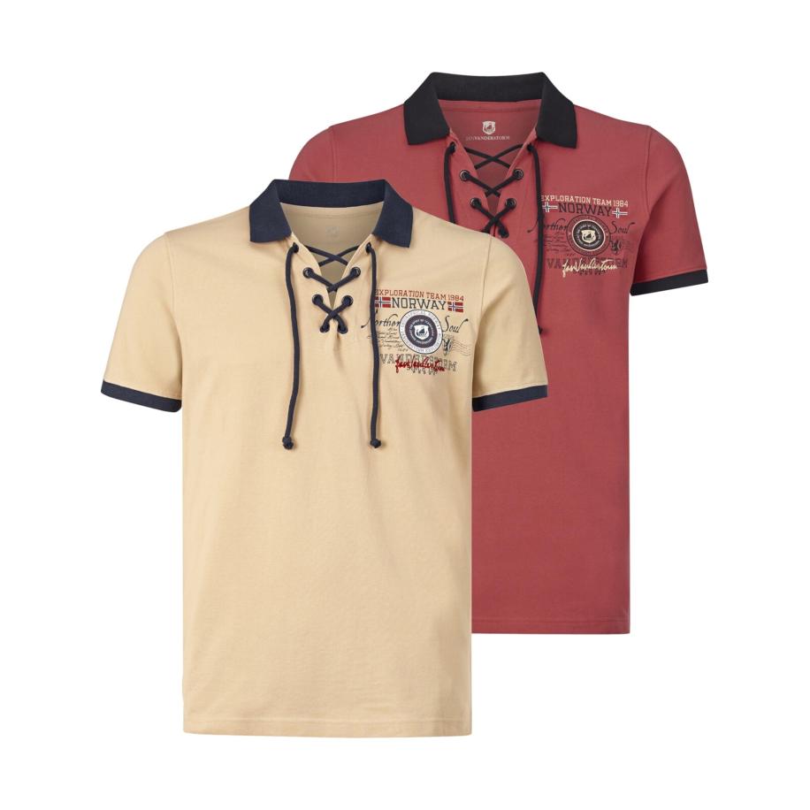 jan vanderstorm Jan Vanderstorm Shirt Eljar lichtrood -