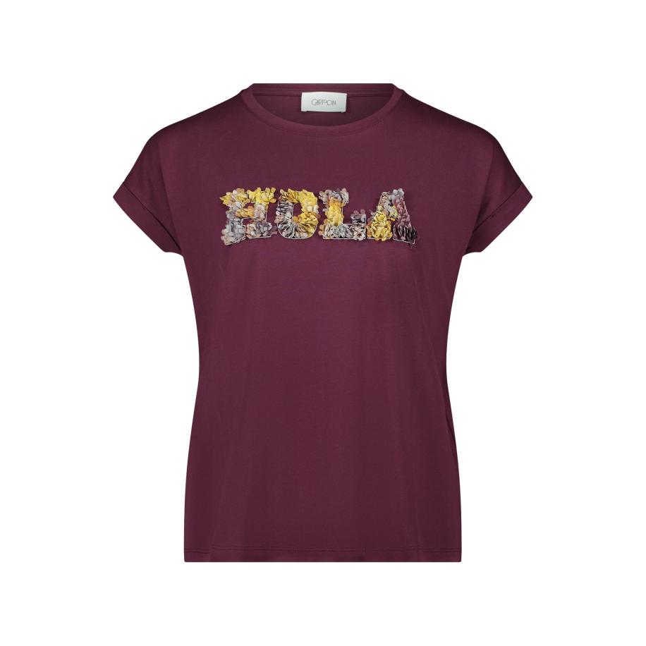 Cartoon Shirt bordeaux Paars