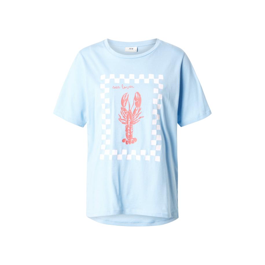 JDY JDY Shirt JDYTINNE lichtblauw / rood / wit -
