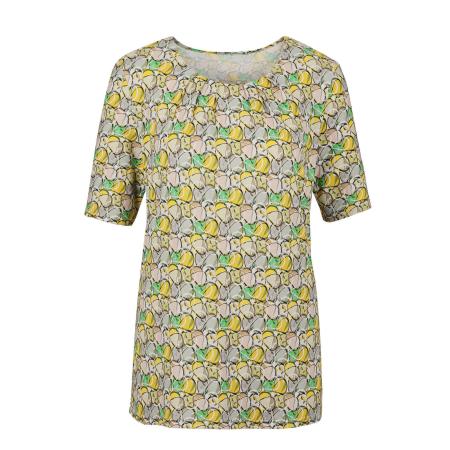 Goldner Goldner Shirt geel / grijs / jade groen / wit