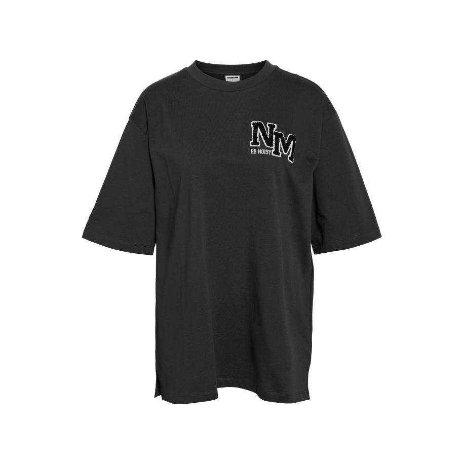 Noisy may Noisy may Shirt NMKOKOON donkergrijs / zwart / wit -