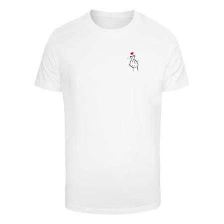 Mister Tee Shirt Love Sign 2.0 rood / zwart / wit