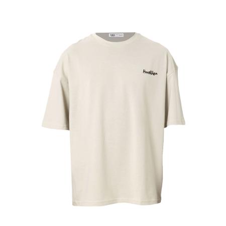 VAMOS CLO Shirt lichtbeige / lila / zwart