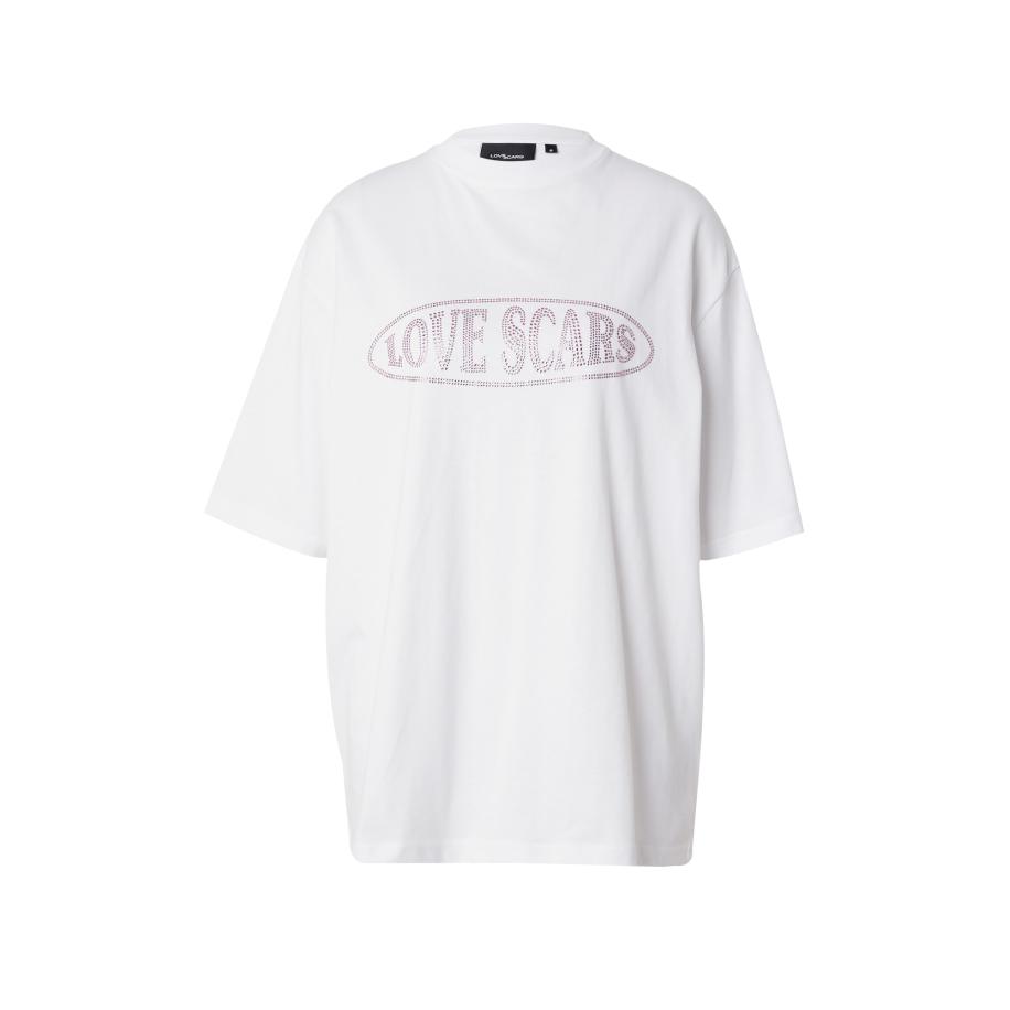Love Scars Love Scars Oversized shirt lila / wit -