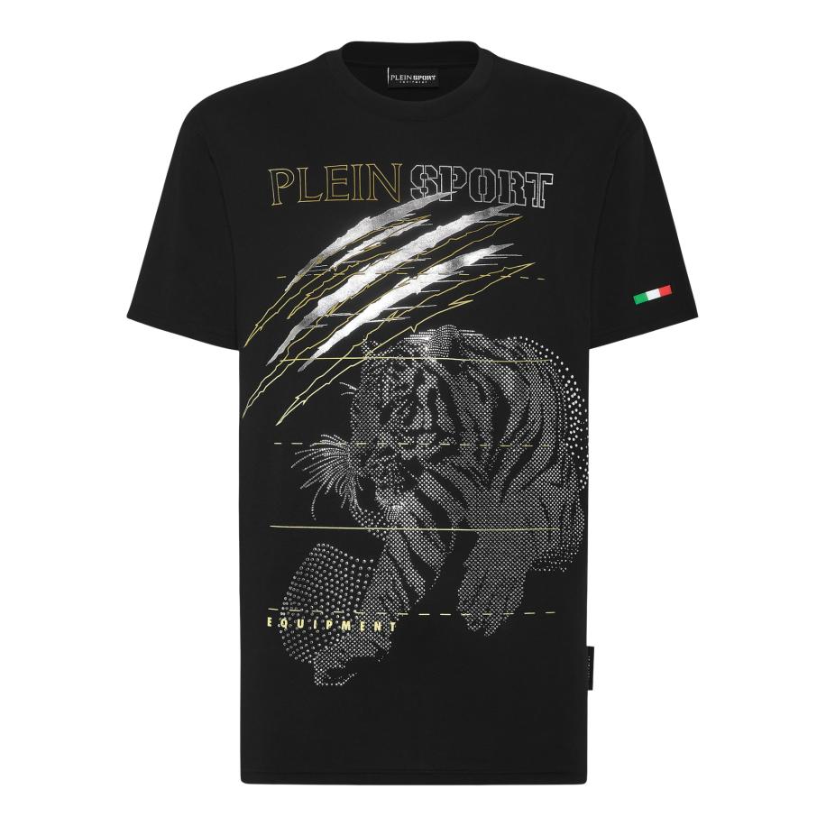 Plein Sport Plein Sport Shirt Tiger goud / zwart / zilver -