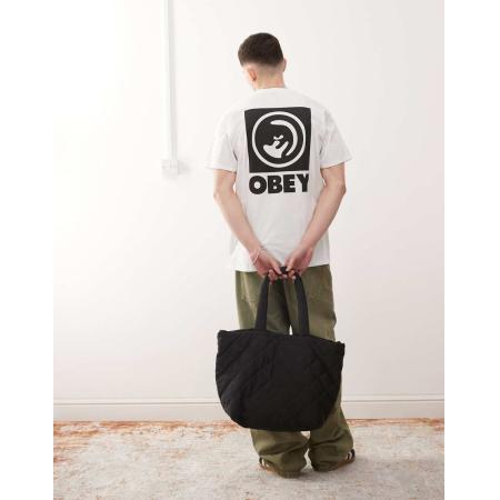 Obey - T-shirt met grafisch logo en print in wit