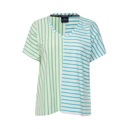 LAURASØN LAURASØN Shirt lichtblauw / lichtgroen / wit