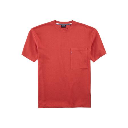 OLYMP Casual T-Shirt rozenhout, Effen