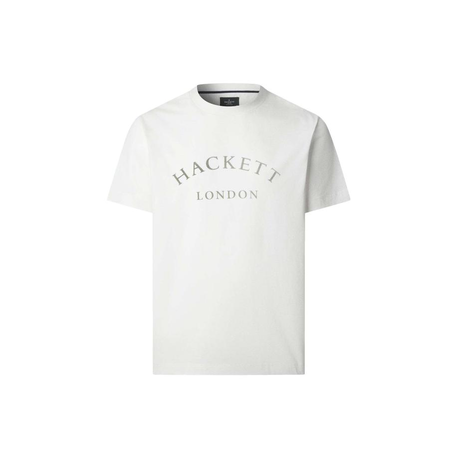Hackett London Hackett London Shirt Heritage Ess lichtgrijs / wit -