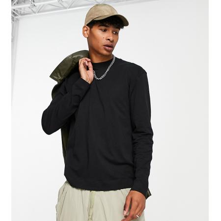 COLLUSION - T-shirt met lange mouwen in zwart