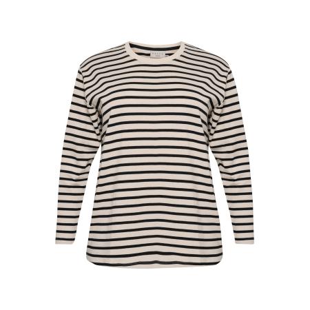 Kaffe KAFFE CURVE Shirt Winni zwart / wit