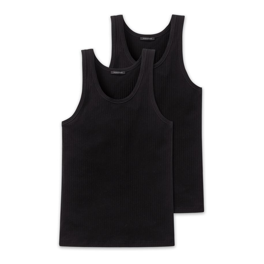 Schiesser SCHIESSER Onderhemd Authentic zwart -