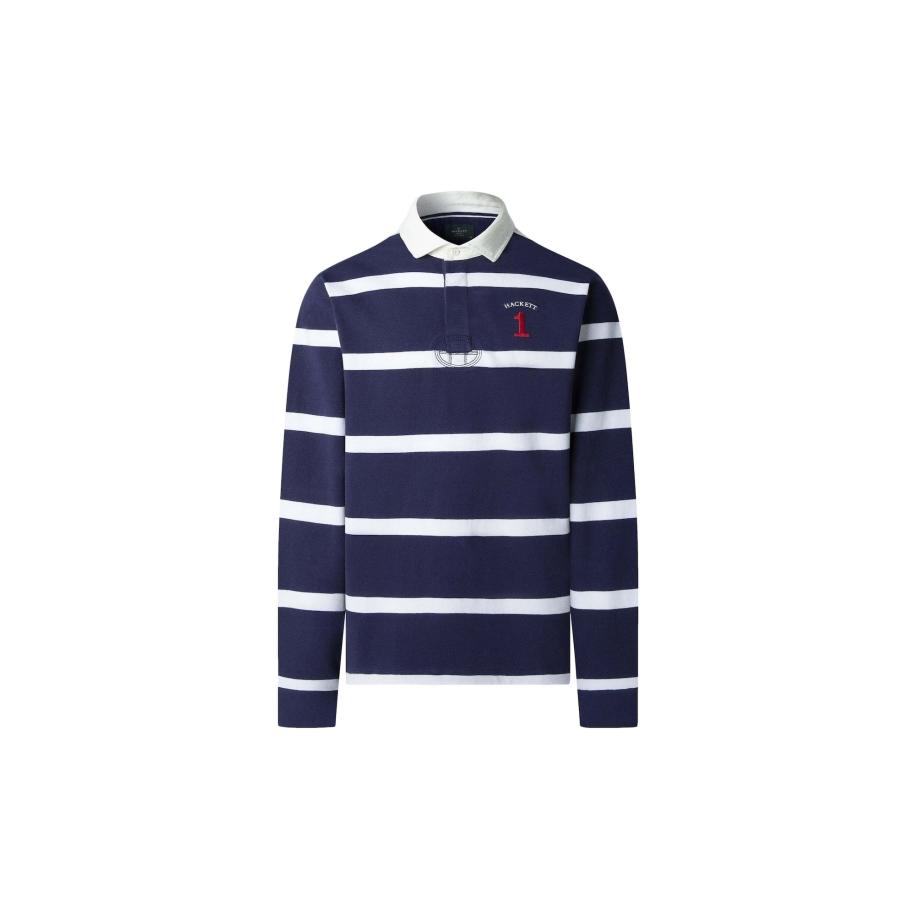 Hackett London Hackett London Shirt Heritage donkerblauw / donkerrood / wit -
