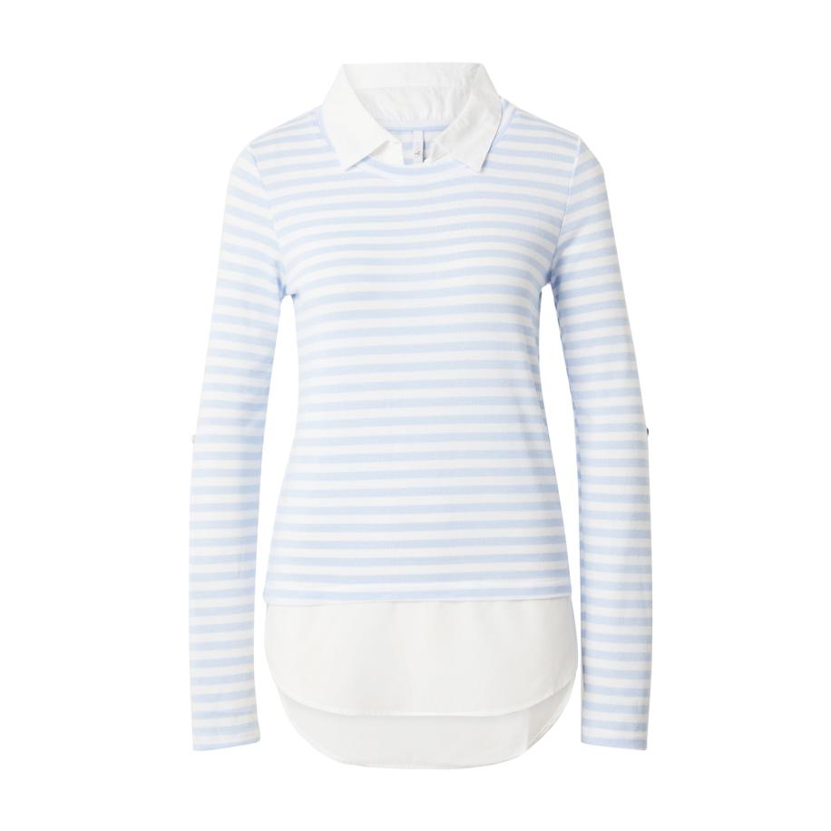 Hailys Hailys Shirt Li44nda lichtblauw / wit -