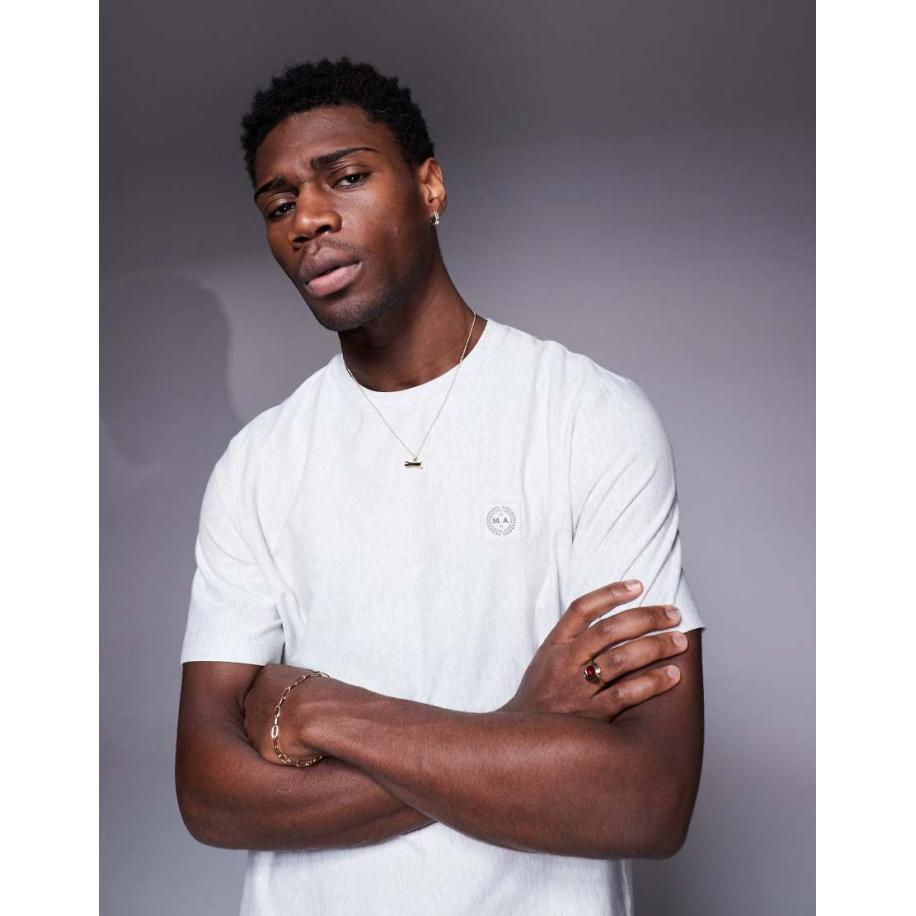 Marshall Artist - Foundation - T-shirt in gemêleerd grijs Grijs