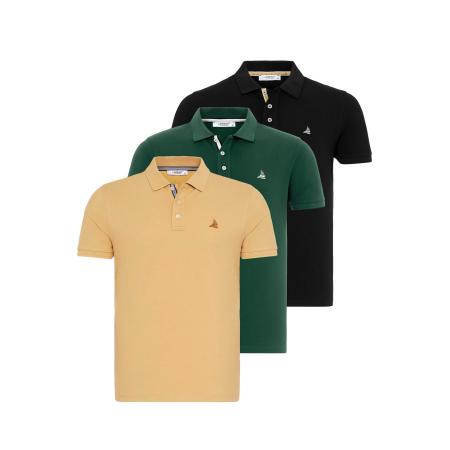 By Diess Collection By Diess Collection Shirt geel / groen / zwart / wit