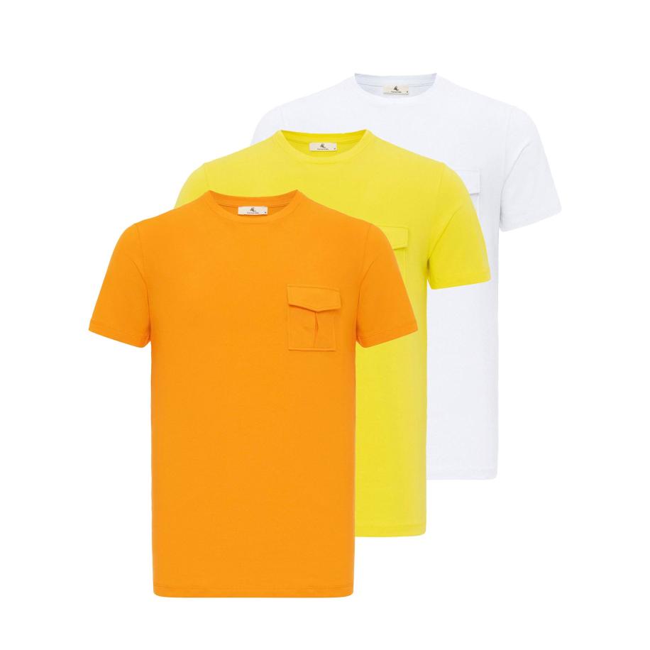 Daniel Hills Daniel Hills Shirt geel / oranje / wit -