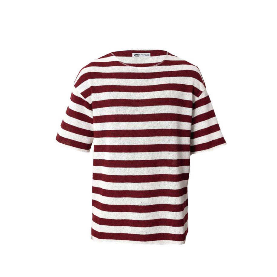 VAMOS CLO VAMOS CLO Shirt bourgogne / wit -