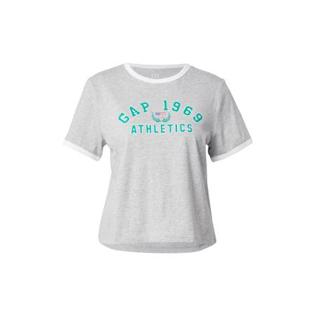 GAP GAP Shirt grijs / jade groen / rood / wit