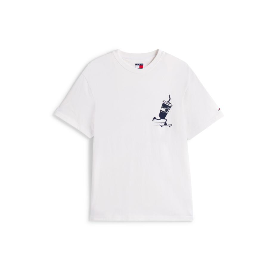 Tommy Jeans Tommy Jeans Shirt navy / lichtrood / wit -