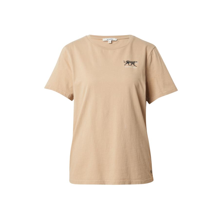Garcia GARCIA Shirt Z0012_ladies T-shirt ss, 2094 ecru / lichtbeige / zwart -