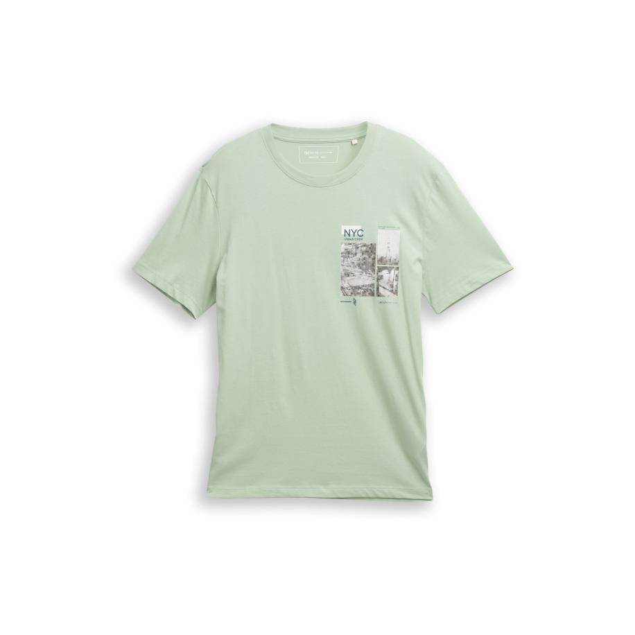 Tom Tailor TOM TAILOR DENIM Shirt navy / lichtgrijs / donkergrijs / mintgroen -